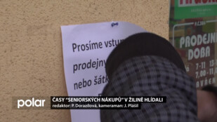 Časy “seniorských nákupů” v Žilině hlídali