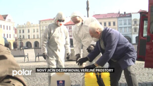 Nový Jičín dezinfikoval veřejné prostory