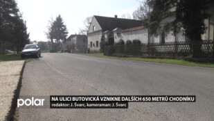 Na ulici Butovická vznikne dalších 650 metrů chodníku