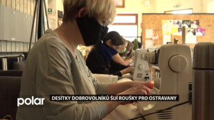 Z Ostravy se stala textilní manufaktura. Roušky šijí desítky dobrovolníků po celém městě