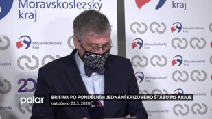 Brífink po jednání Krizového štábu Moravskoslezského kraje - 23. 3. 2020