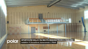 Sportovní hala ABC má po rekonstrukci i tribunu. Slavnostní otevření je odloženo na neurčito