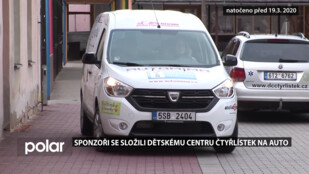 Sponzoři se složili Dětskému centru Čtyřlístek na auto