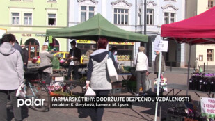 Farmářské trhy začaly. Dodržujte bezpečnou vzdálenost!