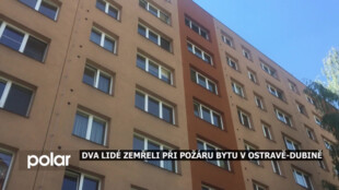 Tragický požár v Ostravě-Dubině. Dva lidé přišli o život kvůli zapálené svíčce