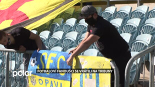 Opavští fotbaloví fanoušci jsou zpátky na tribuně