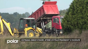 Ostrava vyhlásila stavební uzávěru. Chce tak omezit skladování sypkého materiálů, který způsobuje prašnost