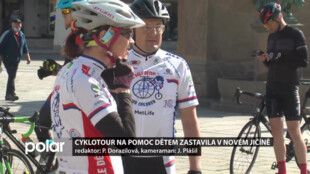 Josef Zimovčák přivezl do Nového Jičína cyklotour na pomoc dětem