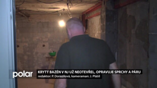 Krytý bazén v Novém Jičíně už v červnu neotevřel, opravuje sprchy a páru