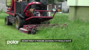 Porubané si stěžují na vysokou trávu. Sekat se bude až vyschne půda