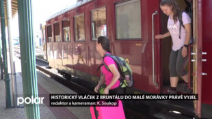 Do Jeseníků opět můžete historickým vláčkem. Právě vyjel z Bruntálu do Malé Morávky