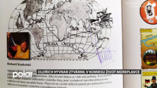 Novojičínský ilustrátor Oldřich Hyvnar ztvárnil v komiksu život mořeplavce