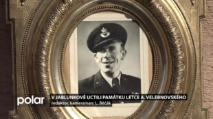 V Jablunkově si lidé připomněli památku rodáka a válečného pilota RAF Antonína Velebnovského