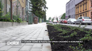 V Českém Těšíně se pustili do oprav chodníků a místních komunikací