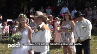 V Rychvaldě se konaly country svatba u kukuřičného pole a kamenná svatba stvrzující 65 let společného života