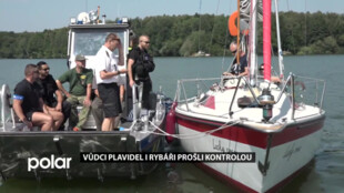 Na Těrlické přehradě prošli vůdci plavidel i rybáři kontrolou policie, plavební správy a porybných