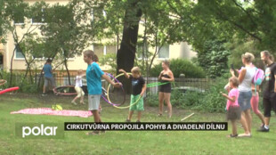 Cirkutvůrna propojila akrobatický pohyb a divadelní dílnu