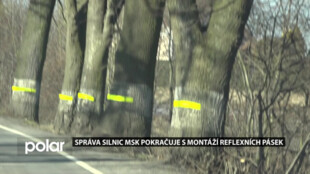 DOPRAVNÍ REVUE: Správa silnic MSK pokračuje s montáží reflexních pásek