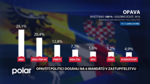 Opavští politici dosáhli na 6 mandátů v zastupitelstvu  kraje, polovinu z nich obhájili