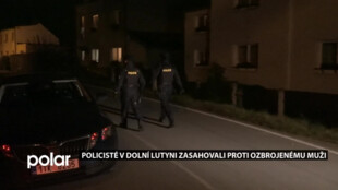 Policisté zasahovali v Dolní Lutyni proti nebezpečnému střelci se samopalem. Na útěku po něm pálili a zraněného pak našli v Bohumíně