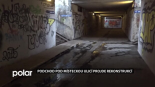 Podchod pod Místeckou ulicí v Ostravě-Jihu projde rekonstrukcí. Je v havarijním stavu