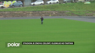 Stadion je znovu zelený, olemuje ho tartan