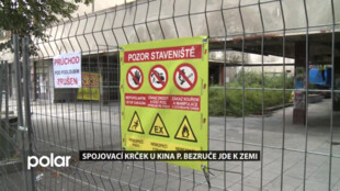 Chátrající spojovací krček u Kina Petra Bezruče ve Frýdku-Místku jde k zemi