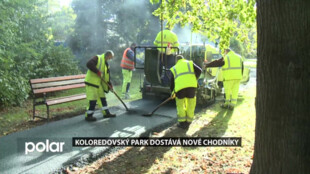 Koloredovský park ve Frýdku-Místku dostává nové chodníky a chystají se i další opravy