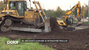 Na obchvatu Karviné se intenzivně pracuje, dopravní omezení čeká řidiče ještě letos