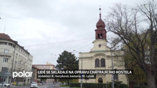 Lidé se skládají na opravu chátrajícího kostela v centru Opavy