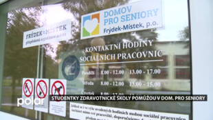 Domov pro seniory ve Frýdku-Místku povolal na pomoc studentky střední zdravotnické školy