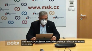 Brífink po jednání Krizového štábu Moravskoslezského kraje - 23. 11. 2020