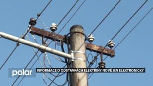 Informace o odstávkách elektřiny nově jen elektronicky