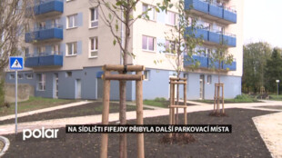 V Ostravě skončila další etapa revitalizace sídliště Fifejdy. Nabízí nová parkovací místa i chodníky