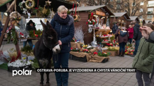 Ostrava-Poruba už svítí a vše je připraveno na vánoční trhy. Jejich součástí budou i jízdy doubledeckerem