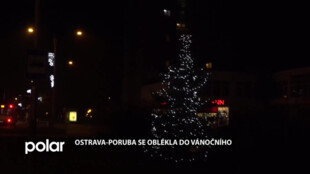V Ostravě-Porubě už svítí vánoční výzdoba. Nejvíce ozdob je na Hlavní třídě