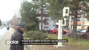 Radar bude měřit rychlost aut i v Palackého  ulici