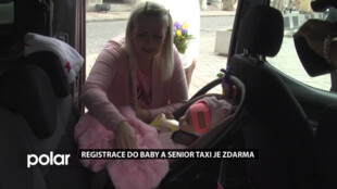 Registrace do baby a senior taxi je zdarma, klienti zaplatí jen jízdy