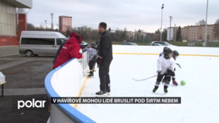 V Havířově mohou lidé nově bruslit pod širým nebem, kvůli opatření v omezeném počtu