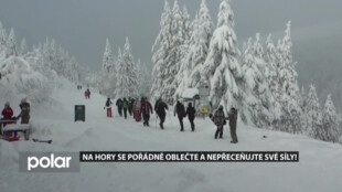 Horská služba varuje před přeceňováním sil. Na Lysé hoře hledali ženu v teniskách a muže v teplácích