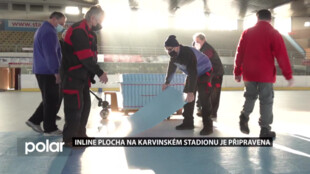 Na karvinském stadionu ukončili dříve provoz ledové plochy. Připravena je pro inline bruslení