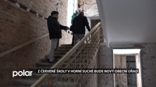 Z Červené školy v Horní Suché bude nový obecní úřad, rekonstrukce pokračuje