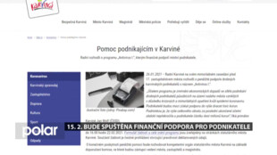 15. února bude v Karviné spuštěna finanční podpora pro drobné podnikatele