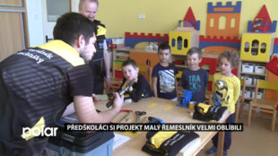 Předškoláci si projekt Malý řemeslník velmi oblíbili. Sami si vyráběli hračky pomocí nářadí