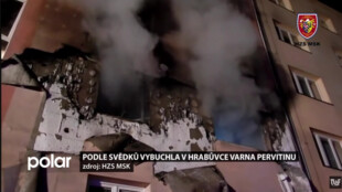 V Ostravě explodoval byt v prvním patře činžáku. Podle místních tam byla varna drog
