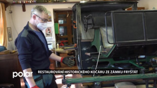 Historický kočár z karvinského zámku Fryštát je v rukou ostravských restaurátorů