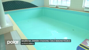 Bazén zimního stadionu čeká na rekonstrukci