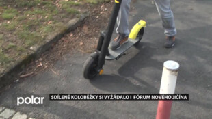 Sdílené koloběžky se dostávají i do menších měst, v Novém Jičíně si je vyžádali lidé na fóru