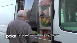 Do Karviné-Louk zajíždí pojízdná prodejna. Prodejce je z Polska