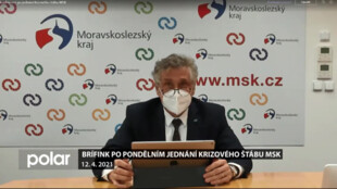 Brífink po jednání Krizového štábu Moravskoslezského kraje - 12. 4. 2021